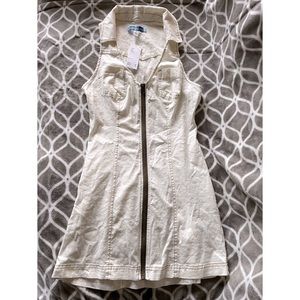 UO Urban Outfitters Front Zip Sleeveless Dress